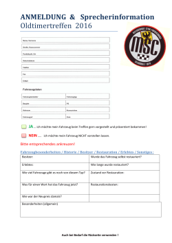 Oldtimer Sprecherinfo pdf - MSC Motorsportclub Ludwigsburg