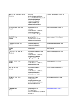 Direktion Schulpraktische Ausbildung Grundschuldidaktik