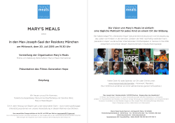 mary`s meals - Rotaract Club Munich