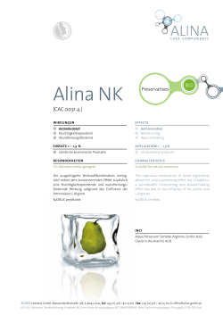 Alina NK - bei der Alina GmbH