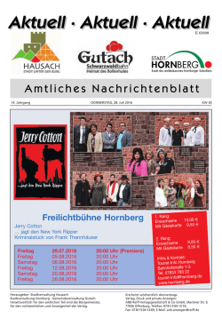 Amtliches Mitteilungsblatt KW 30 vom 28.07.2016