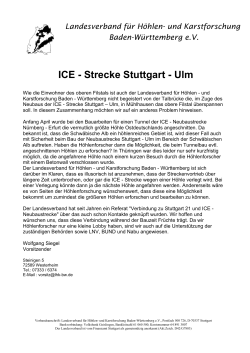 ICE - Strecke Stuttgart - Ulm