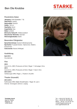 Ausf&uuml;hrliche Vita als