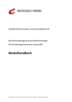 Modulhandbuch - Hochschule Coburg