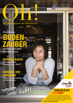 Juli 2016 - Oh! Das Stadtmagazin aus Oberhausen.