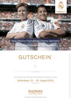 gutschein - FC Sch&ouml;nberg 95 eV
