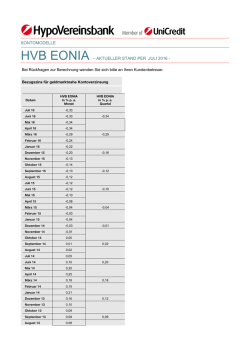 HVB EONIA - HypoVereinsbank