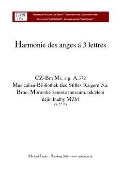Harmonie des anges á 3 lettres