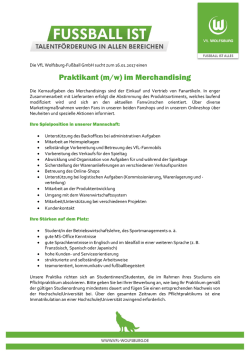 Praktikant (m/w) im Merchandising