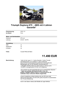 Detailansicht Triumph Daytona 675 €,€ABS mit 4