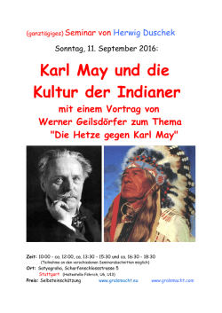 Karl May und die Kultur der Indianer