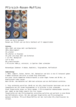 Pfirsich-Rosen-Muffins