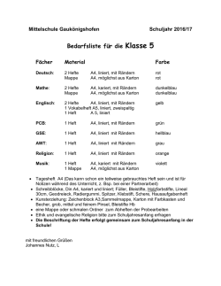 Klasse 5 - Mittelschule Gaukönigshofen