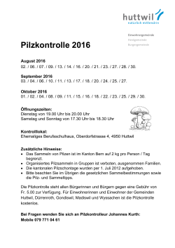 Pilzkontrolle 2016