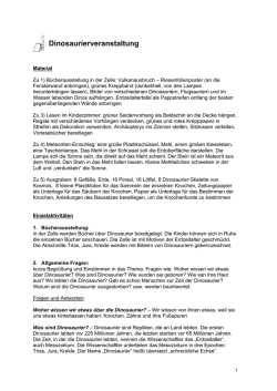 Dinosaurierveranstaltung