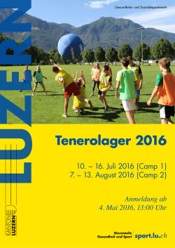 Tenerolager 2016 - Sport