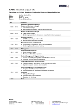 ILIAS f&uuml;r Administratoren (ILIAS 5.1): Verwalten von Rollen