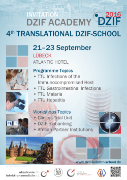 INVITATION - 4th Translational DZIF