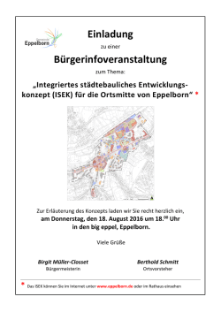 Einladung Bürgerinfoveranstaltung