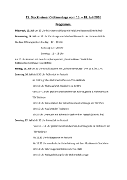 Programm 2016 - Gemeinde Stockheim