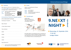 9.nexxt night - Investitionsbank des Landes Brandenburg