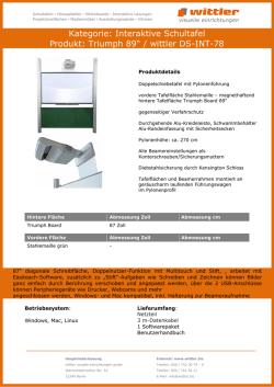 Interaktive Schultafel Produkt: Triumph 89