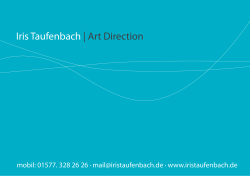 Iris Taufenbach, Art Direction + Grafik Design, Freelancer in Hamburg
