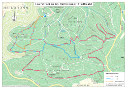 Laufstrecken im Heilbronner Stadtwald 2016