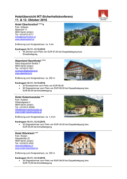 Hotel Information - IKT
