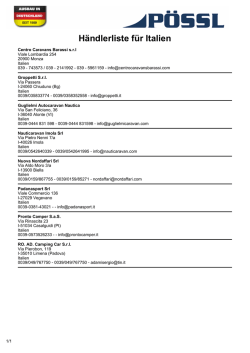 H&auml;ndlerliste f&uuml;r Italien