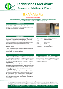 Technisches Merkblatt ILKA®-Alu Fix - ILKA