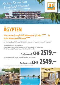 Nilkreuzfahrt - Thailand Reisen Reber