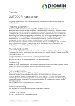 Datenblatt - prowin