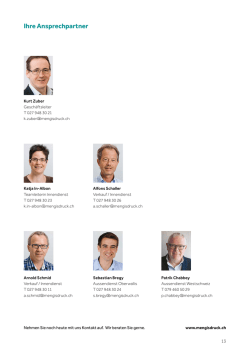 Ihre Ansprechpartner