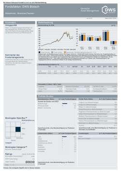 Fondsfakten: DWS Biotech