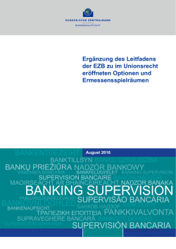 CRR - Banking Supervision