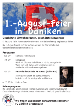 1.-August-Feier in Däniken