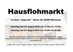 im Haus "J&auml;gerruh" - G&ouml;rau 36, 95260 Weismain