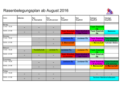 Rasenbelegungsplan ab August 2016