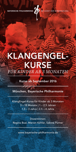 klangengel- kurse - Bayerische Philharmonie