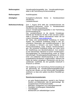 Stellenangebot - Stellenvermittlung Nordkirche