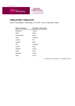 finalisten / finalists - nuernberg