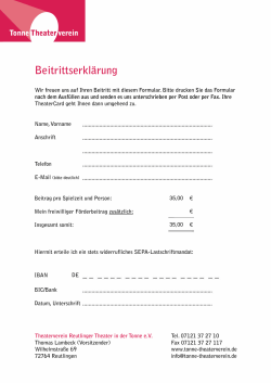 Hier finden Sie unser Beitrittsformular