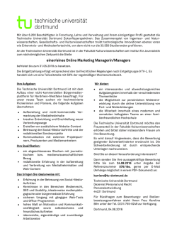 einer/eines Online Marketing Managerin/Managers