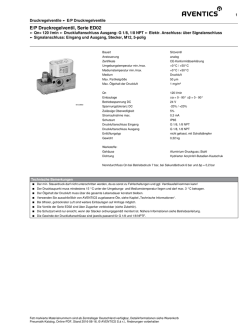 E/P Druckregelventil, Serie ED02