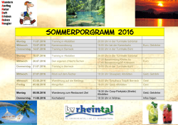 Sommerprogramm - BC Oberrheintal