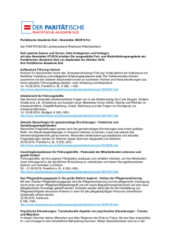 Flexible Arbeitszeitgestaltung in ambulanten und - Kneipp