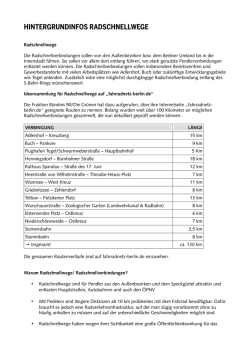 hintergrundinfos radschnellwege
