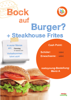 Burger-Aktion am 20.09.2016