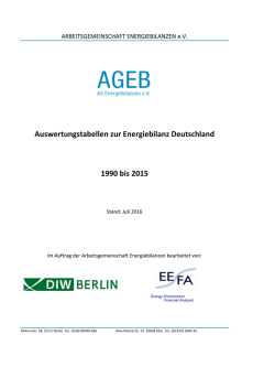 PDF 351 kB - AG Energiebilanzen